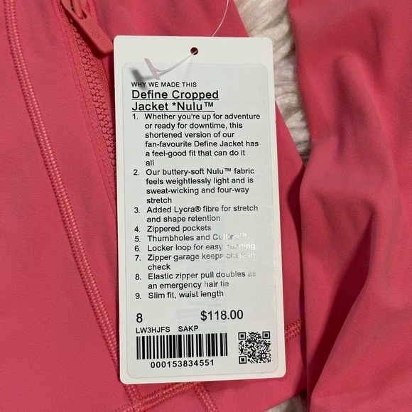 Lululemon Define Cropped Jacket *Nulu - Picture 3 of 5